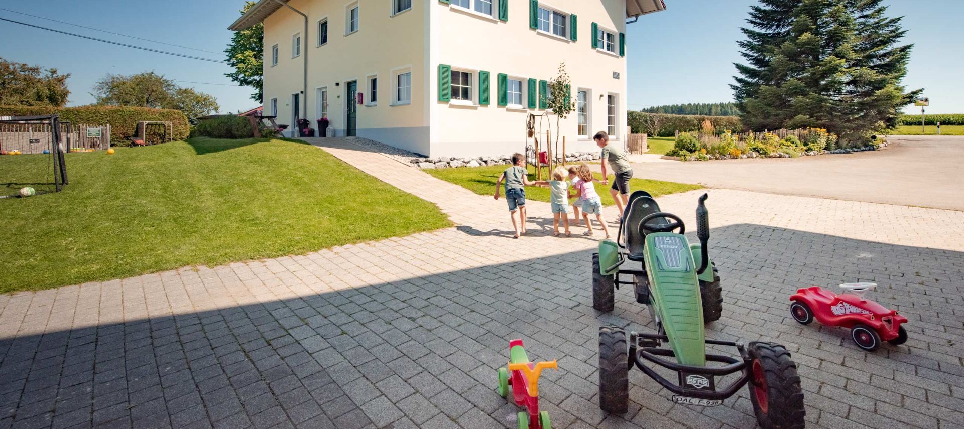 Familienurlaub auf dem Bauernhof, Erlebnishof Eble, in Obergünzburg im Allgäu