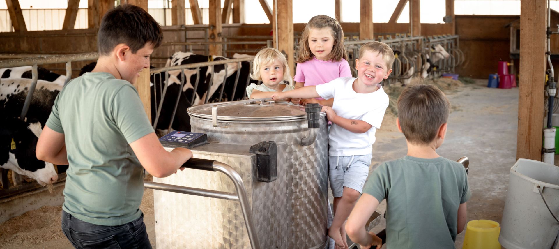 Familienurlaub auf dem Bauernhof, Erlebnishof Eble, in Obergünzburg im Allgäu